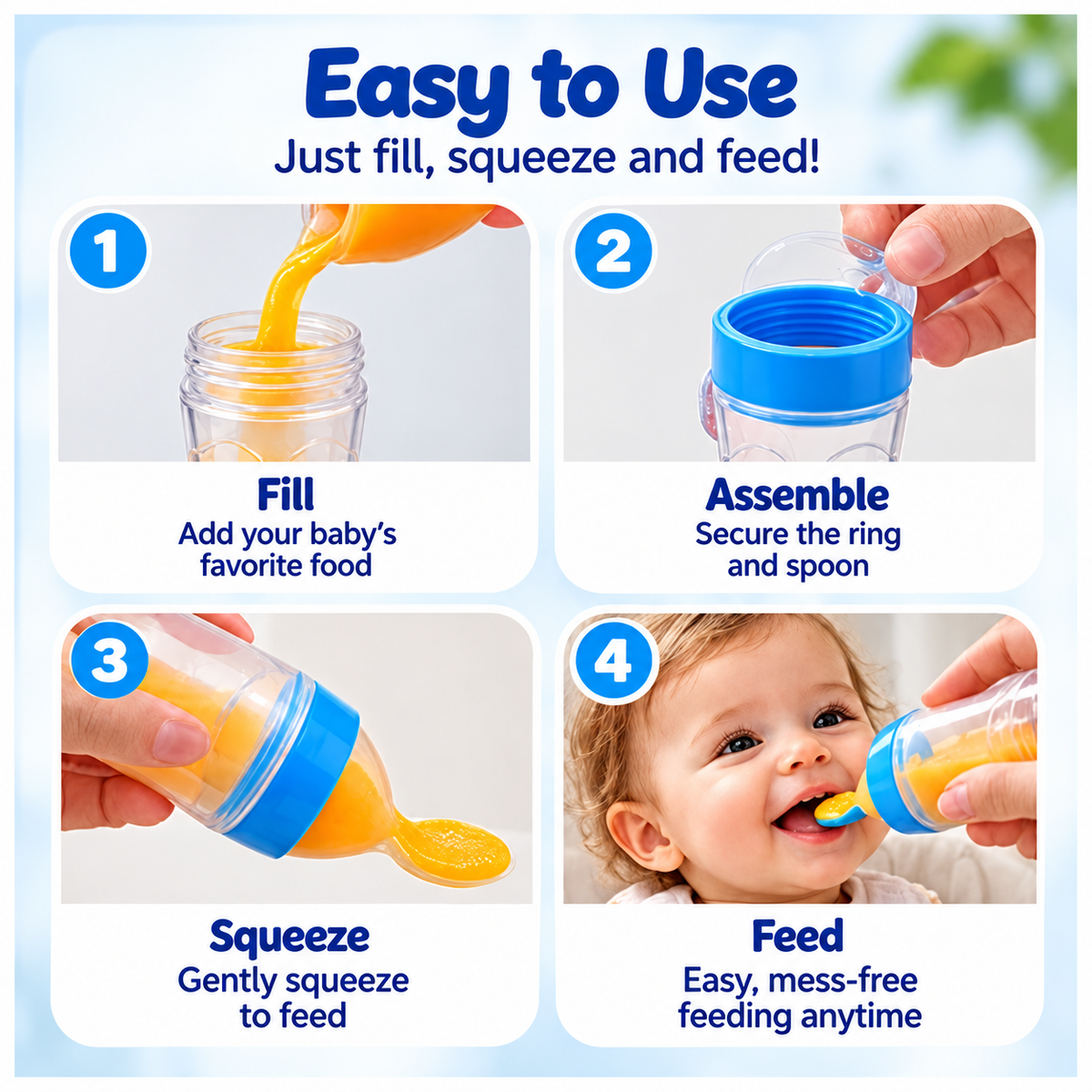 Nomika™- Squeeze Spoon Feeder
